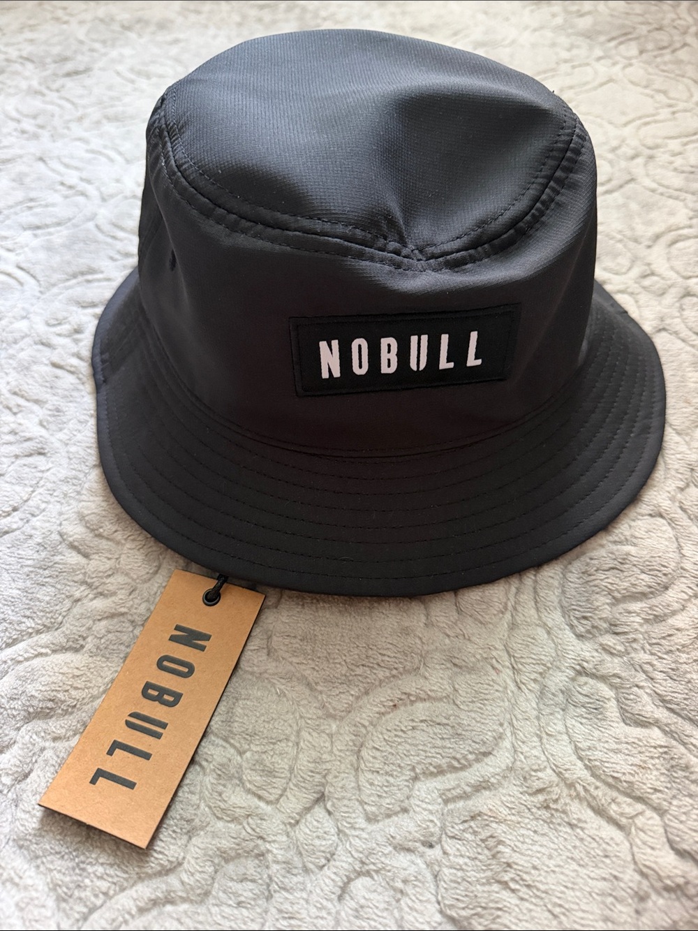 NOBULL Black Logo Bucket Hat